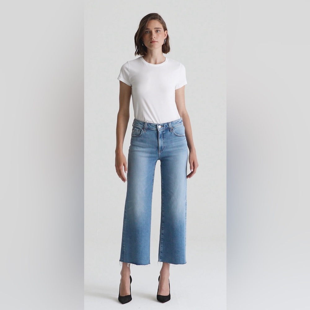 AG Adriano Goldschmied Blue Flare & Wide Leg Jeans